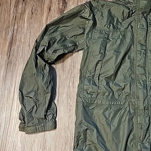 Womens Marmot Hunter Green Cinched Waist Windbreaker Jacket Medium - Picture 5 of 12